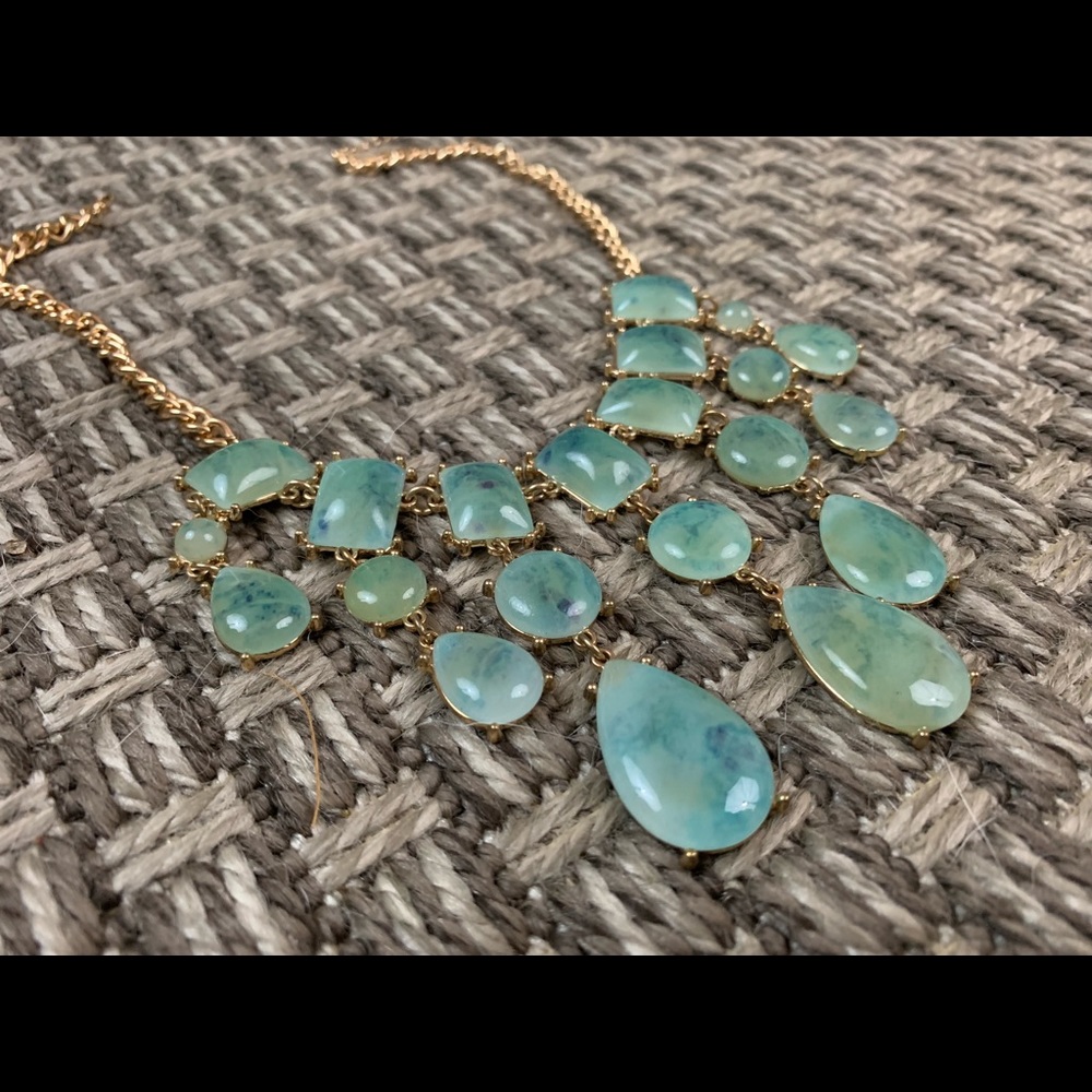 Teal necklace